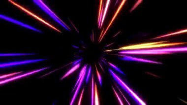 Parlayan sarı fişekleri ve enerji ışınlarıyla dinamik neon ışık çizgileri. Fütüristik hareketler parlaklık, kıvılcım ve dijital hız efektleriyle soyut bir arkaplan oluşturur.