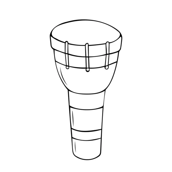 Instrument Percussion Darbuka Illustration Vectorielle Moyen Orient — Image vectorielle