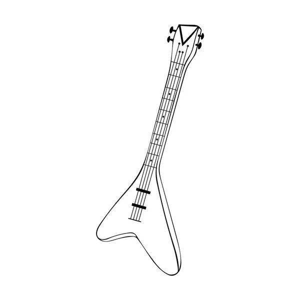 Basová Kytara Vektor Vintage Baskytara Stock Ilustrace — Stockový vektor