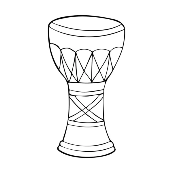 Instrumento Percusión Darbuka Ilustración Vectorial Oriente Medio — Vector de stock