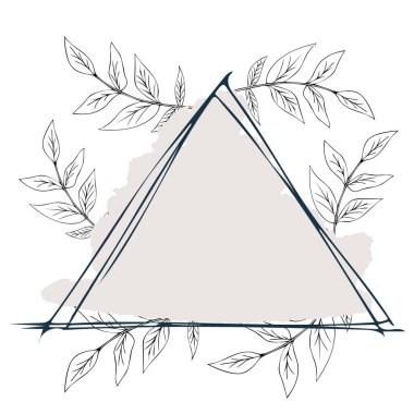 Soyut arkaplan. Lüks asgari stil duvar kağıdı. Çizgili sanat çiçekleri ve botanik yaprakları, organik sıçramalar.