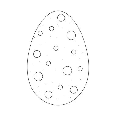 Easter egg chicken farm food. Isolated contour symbol black illustration.