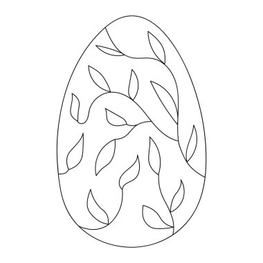 Easter egg chicken farm food. Isolated contour symbol black illustration.