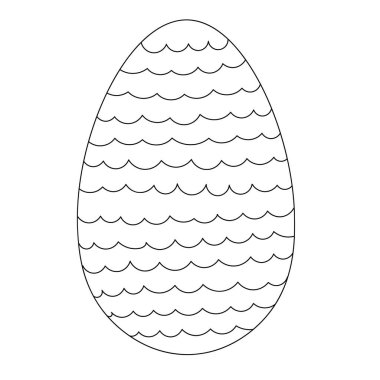 Easter egg chicken farm food. Isolated contour symbol black illustration.