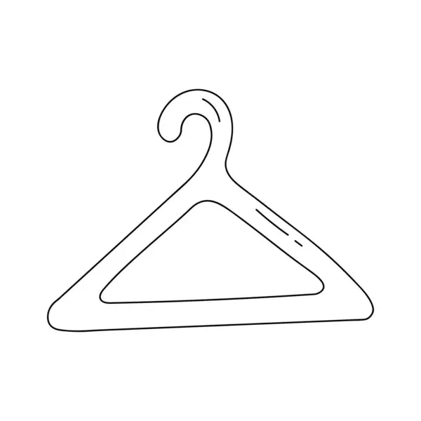 Hand Gezeichnet Anzug Kleiderbügel Symbol Illustration Vektor Doodle — Stockvektor