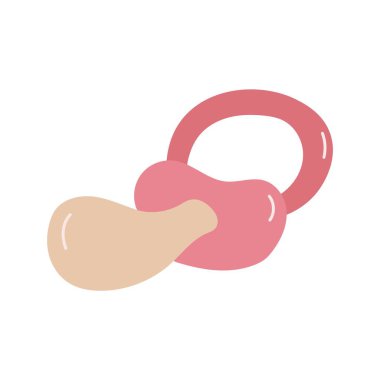 Beyaz arkaplanda pembe meme ucu çizimi