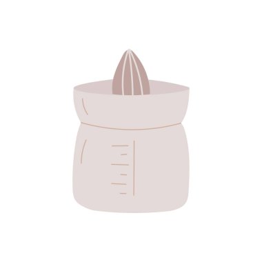 Vector illustration of a hand juicer on a white background