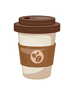 Kafe için kahve ve çay. Kafe ve yemek servisi için menü, kahve dükkanı. Aroma ve içecek. Web sitesi için grafik ögesi. Çizgi film düz vektör çizimi beyaz arkaplanda izole edildi