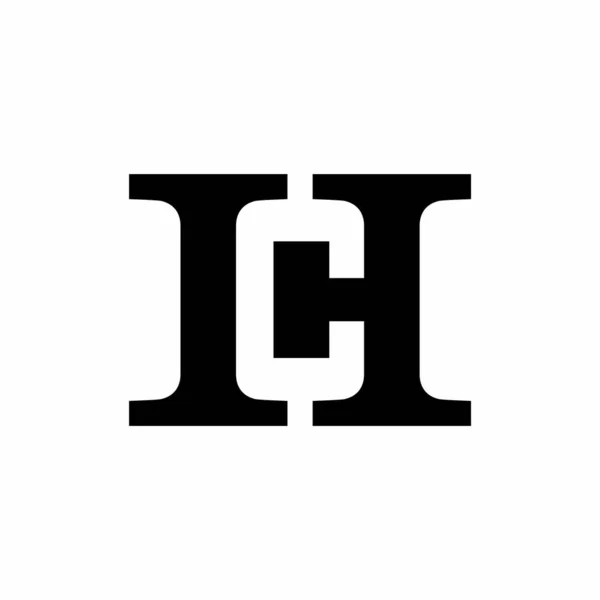 初期のHcロゴデザインイメージ — ストックベクタ