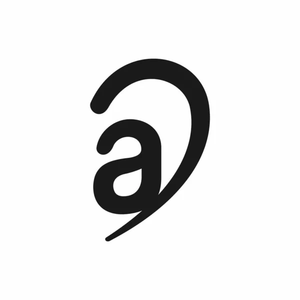 Baş Harf Logo Kavramı Görüntü Tasarımı — Stok Vektör