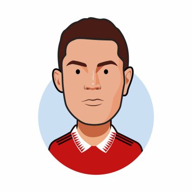 Ronaldo futbolcuları. Dünya kupası. Vektör resmi