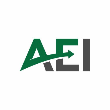 İlk AEI logo tasarımı resmi. Vektör resmi