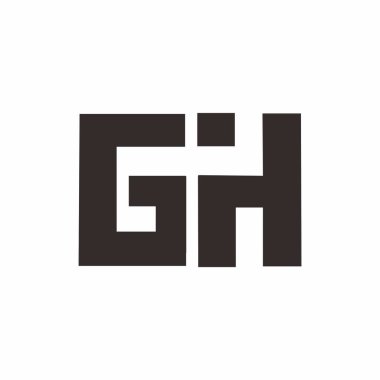 GH logotype simgesi vektör illüstrasyonu