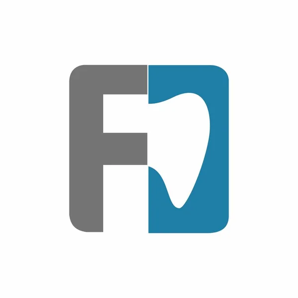Tandheelkundig Logo Ontwerp Vectorafbeelding — Stockvector