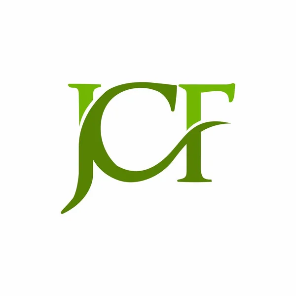 Ursprunglig Jcf Logotyp Vektorbild — Stock vektor