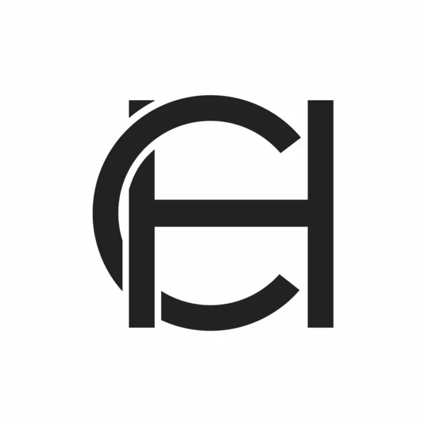 初期のChロゴデザイン ベクトル画像 — ストックベクタ