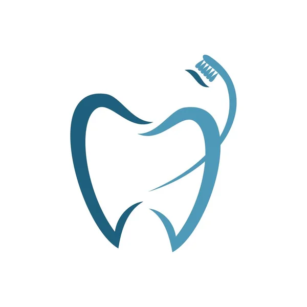 Diş Logosu Tasarımı Vektör Resmi — Stok Vektör