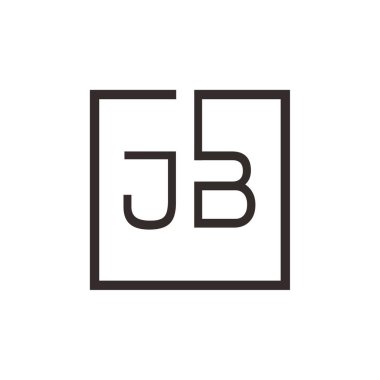 İlk JB logo tasarımı. Vektör resmi