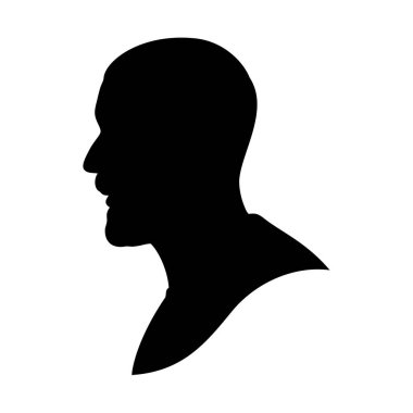 Karim Benzema Silhouette. Vector image