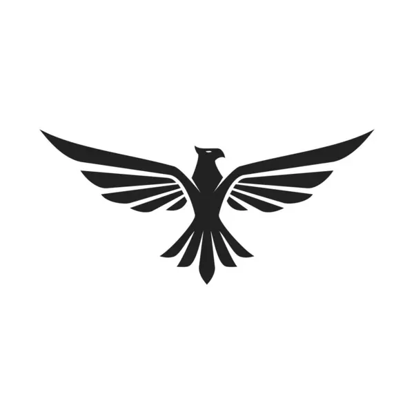 Black eagle logo design image.