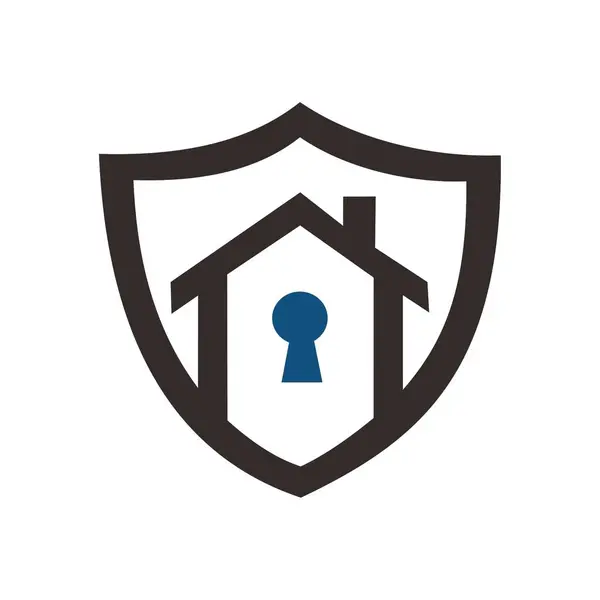 Secure home logo design image.