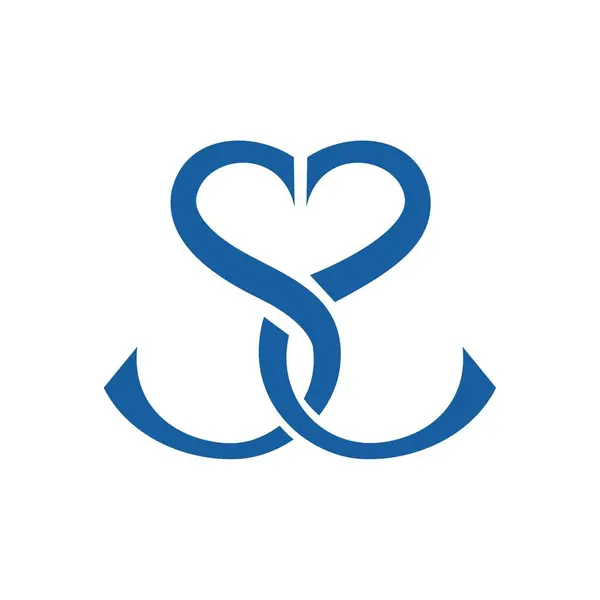 SS love logo. Design image