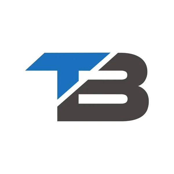 Tb字母标志设计图 — 图库照片