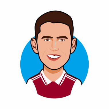 Jorginho , Arsenal Soccer players. World Cup. Vector image