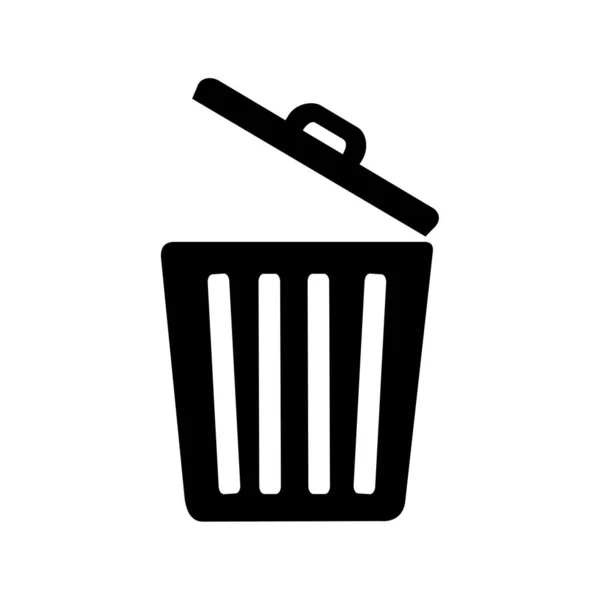 Trash Bin Icon Vector Image — Stock Vector
