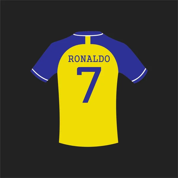 Camiseta Ronaldo Nassr Imagen Vectorial — Archivo Imágenes Vectoriales