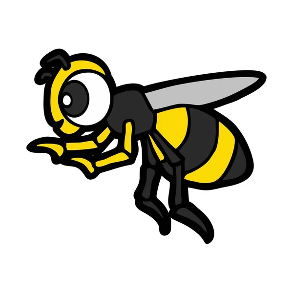 Kleines Bienchen Cartoon Bild — Stockfoto