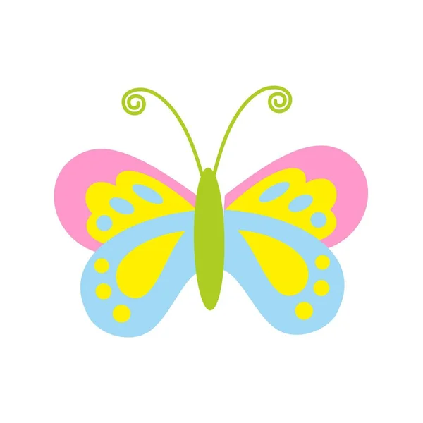 Linda Ilustración Mariposa Imagen Vectorial —  Fotos de Stock