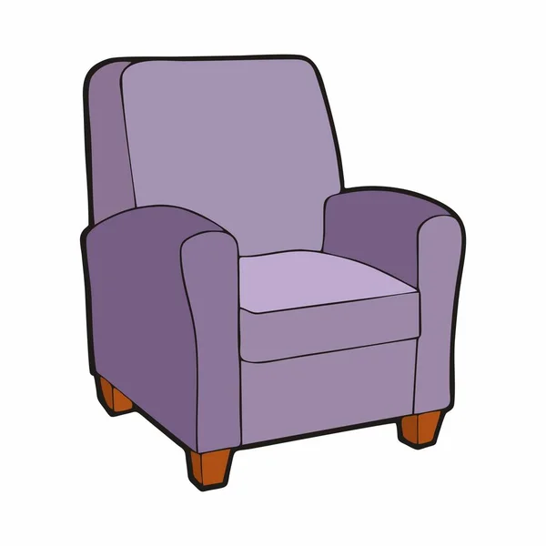 Sofá Mobiliário Cadeira Imagem Plana — Fotografia de Stock