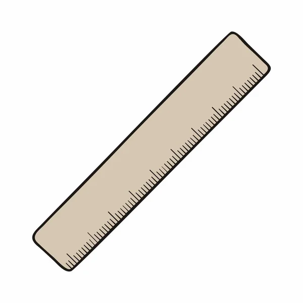 Ruler Measure Length Flat Image — Stock Photo, Image