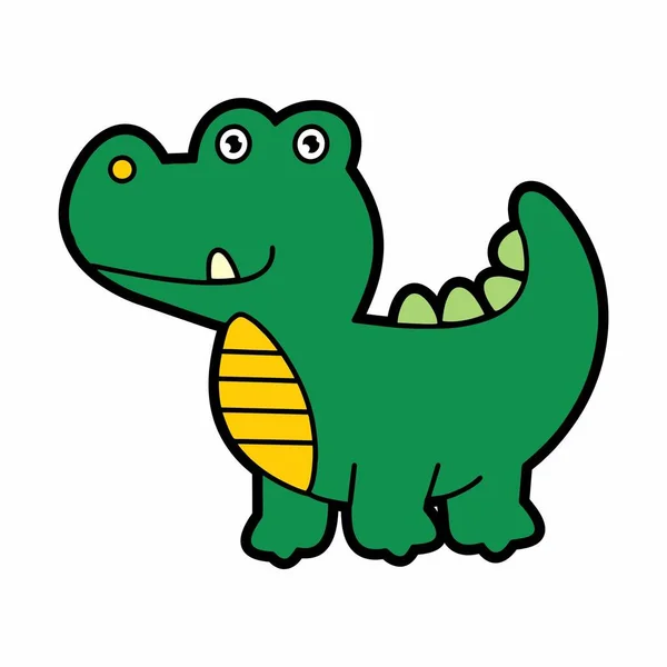 Krokodýlí Animované Zvíře Plocha Obrázku — Stock fotografie