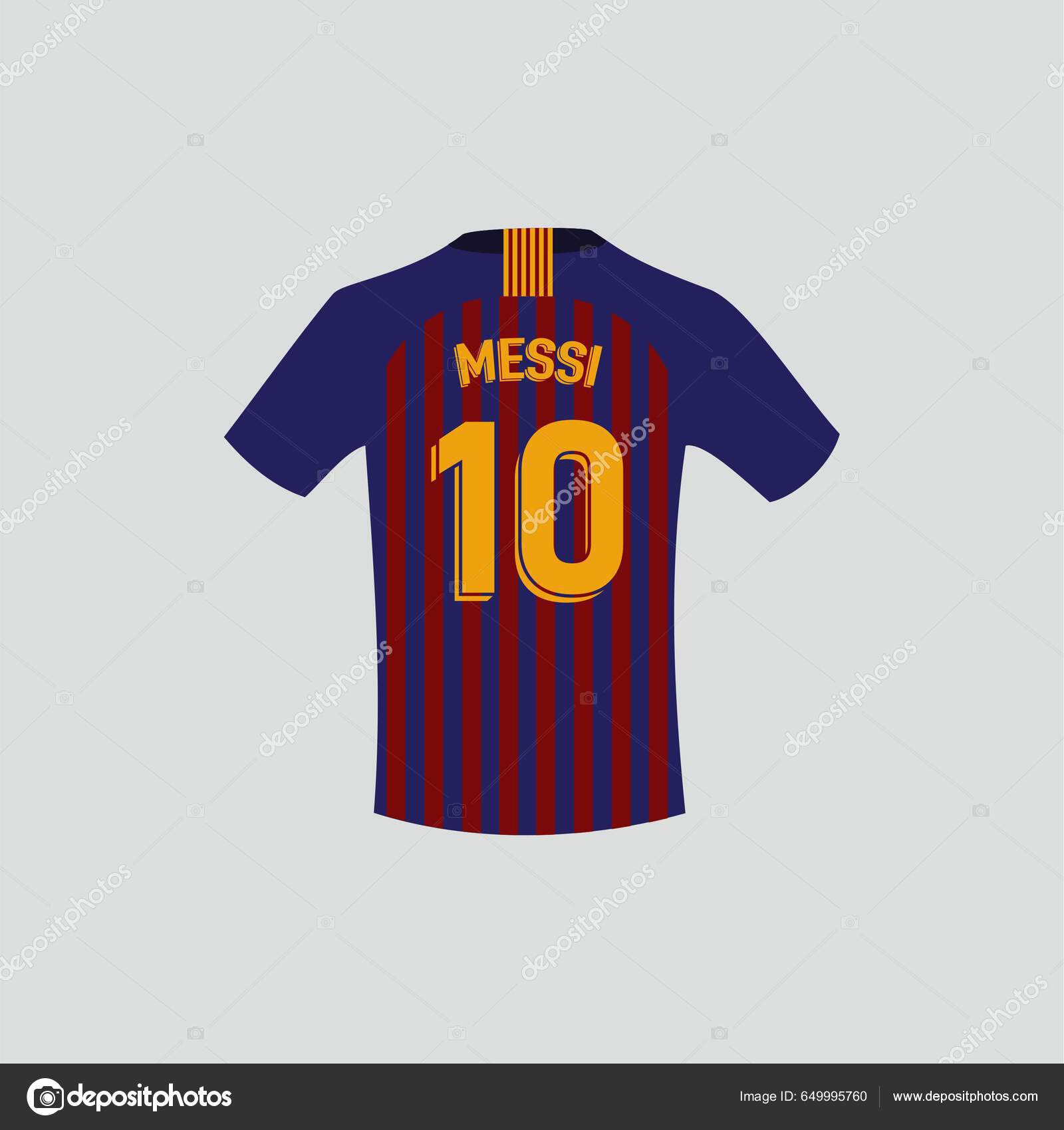 Lionel Messi Jersey Vector Image Stock Vector Image by ©kimman #649995760