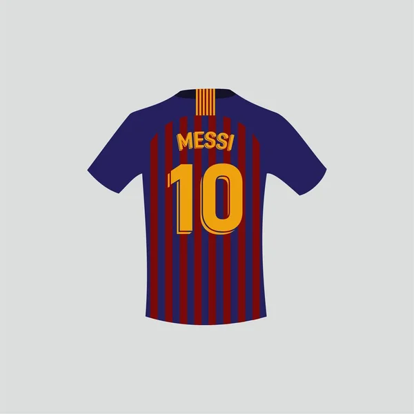 Lionel Messi Jersey Vector Image — Stock Vector