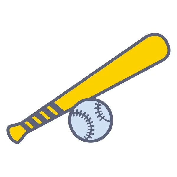 野球棒のアイコン ベクトル画像 — ストックベクタ