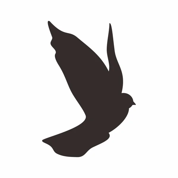 Ptačí Silueta Ilustrace Vektorový Obrázek — Stockový vektor