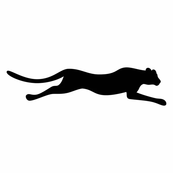 Panther Řídí Siluetu Vektorový Obrázek — Stockový vektor