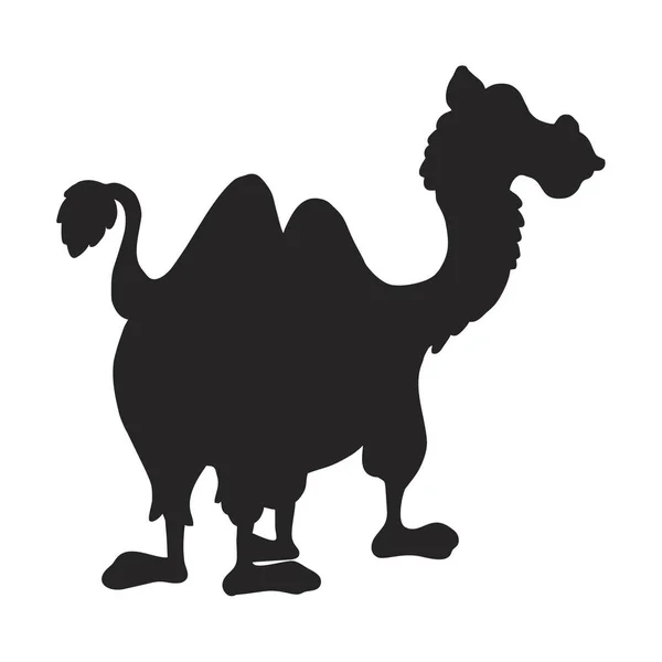 Sílhueta Animal Camelo Imagem Vetorial — Vetor de Stock