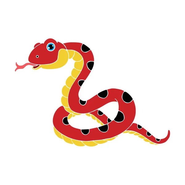 Mignon Serpent Animal Image Vectorielle — Image vectorielle