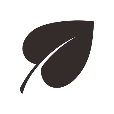 Yaprak simgesi. Vektör resmi