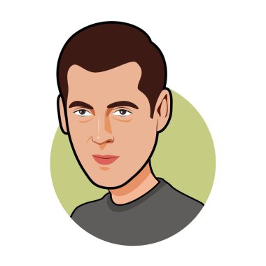 Salman Khan Caricature. Vector image