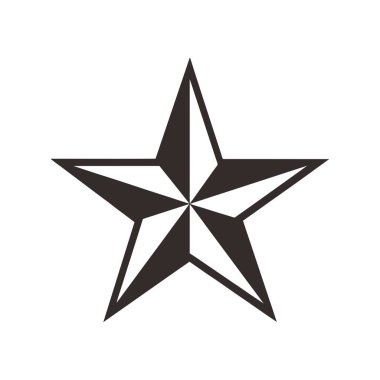 Yıldız simgesi tasarımı. Vektör resmi