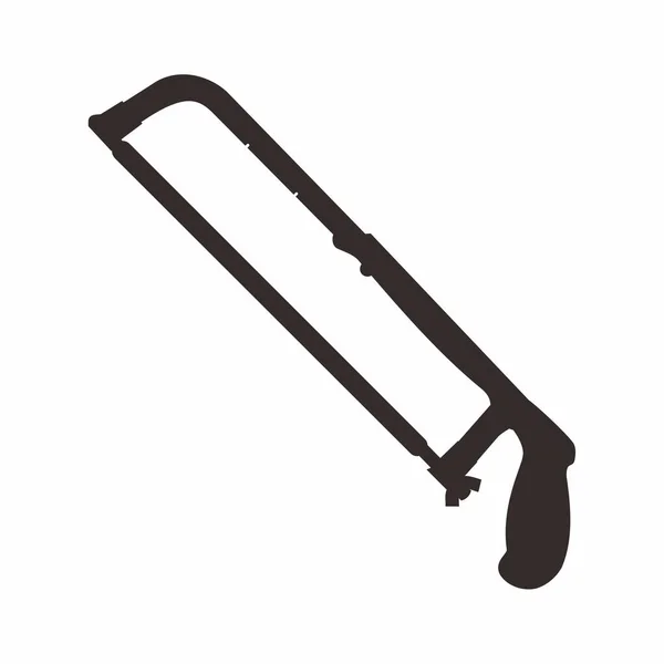 Силуэт Ножового Инструмента Векторное Изображение — стоковый вектор