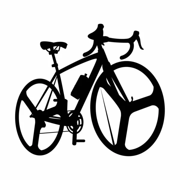 Bicicleta Bicicleta Silueta Imagen Vectorial — Vector de stock