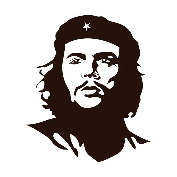 Che Guevara Silhouette Immagine Vettoriale — Vettoriale Stock