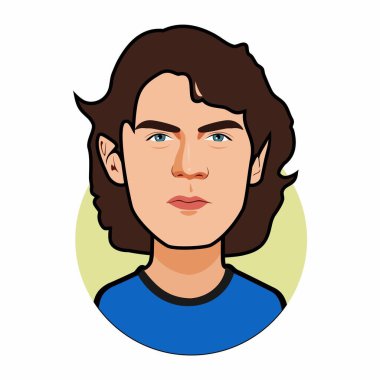  Paolo Maldini, İtalya Milli Takımı. Vektör resmi