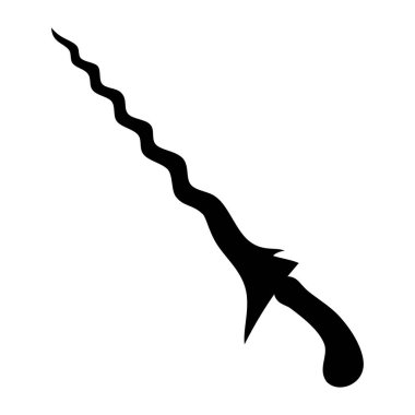 Keris, törensel bıçak vektör görüntüsü